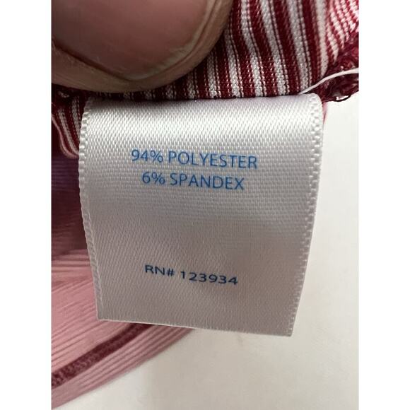 Southern Tide Mens Size Medium Polo Shirt Tide To Trail Red Striped Performance - Picture 6 of 9